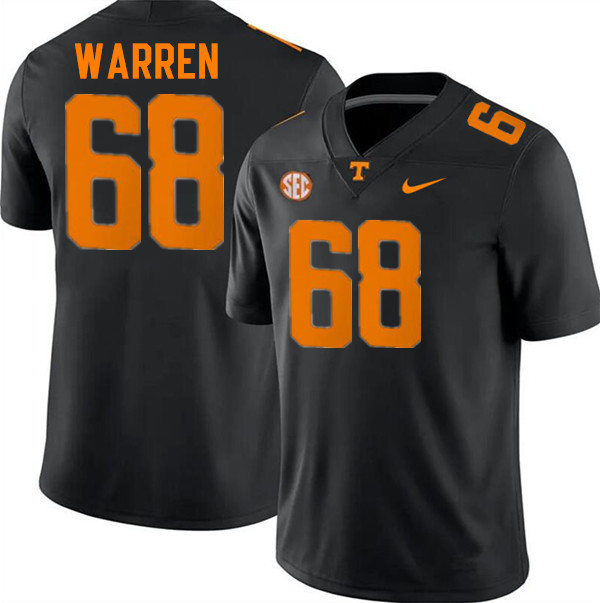 Men #68 Bennett Warren Tennessee Volunteers College Football Jerseys Stitched-Black